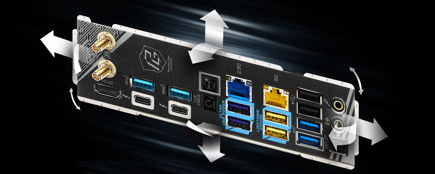 Flexible Integrated I/O Shield